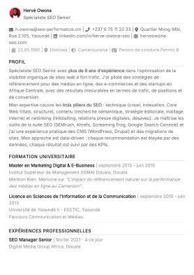 Modèle Minimaliste